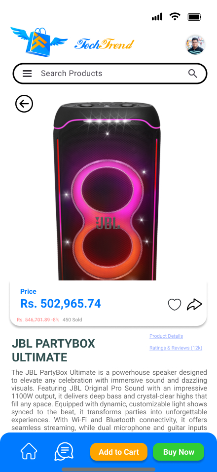 TechTrend Checkout Page
